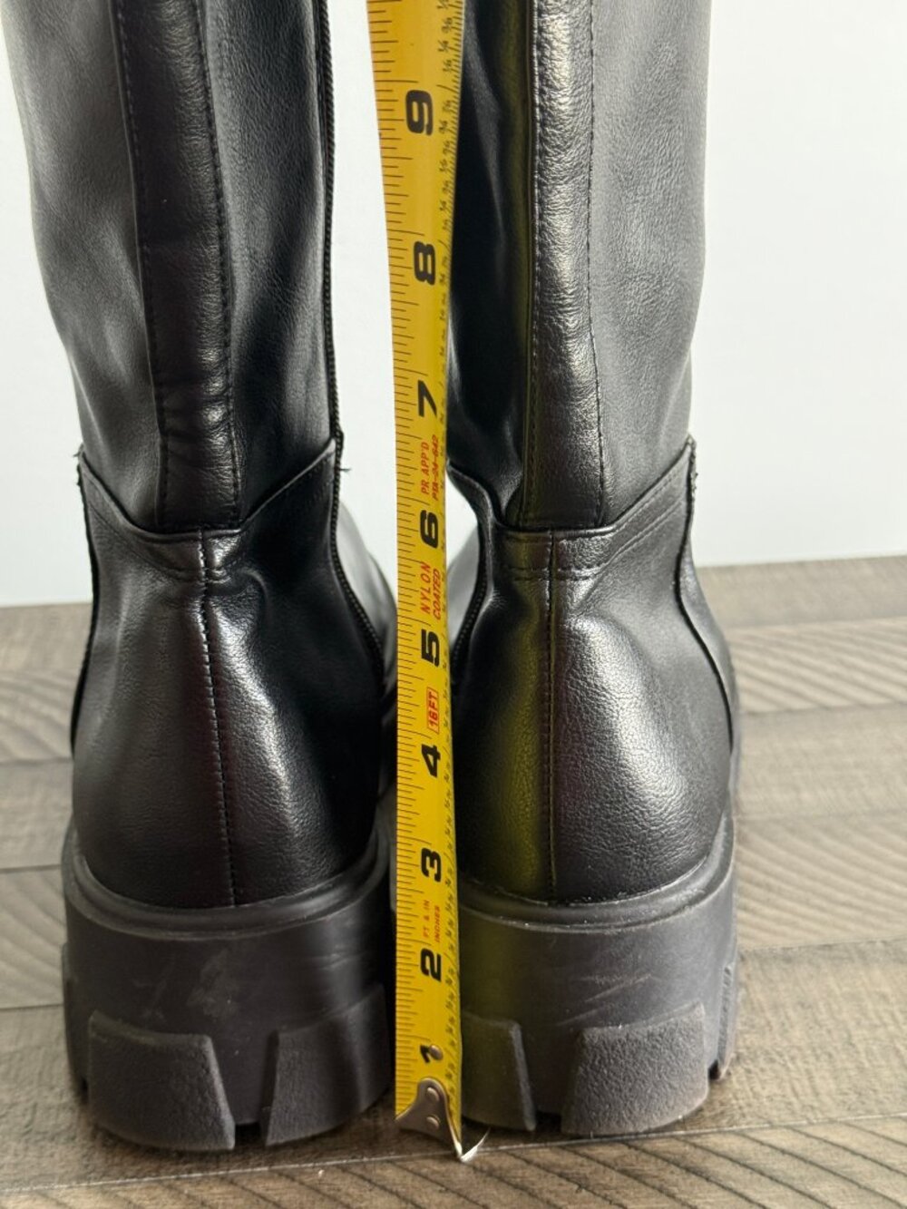Sincerely Jules Black Chelsea Knee-High Boots Size 8.5 EUC - Picture 7 of 12